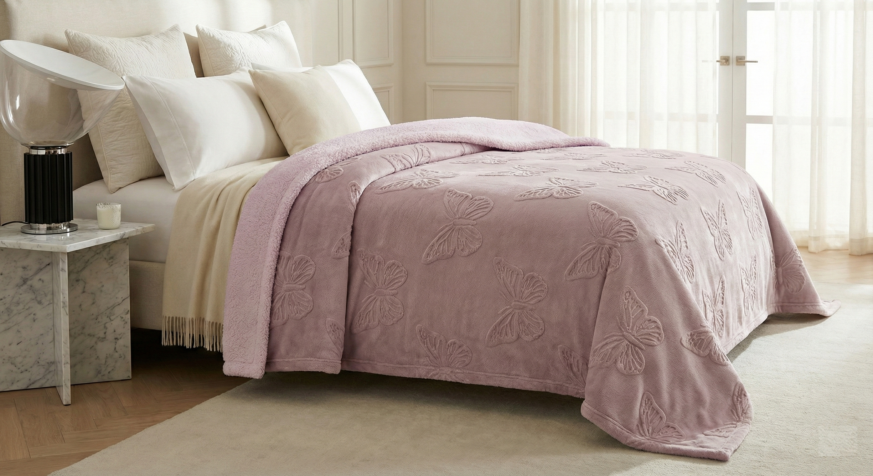 Cobija Premium Sueños De Mariposas