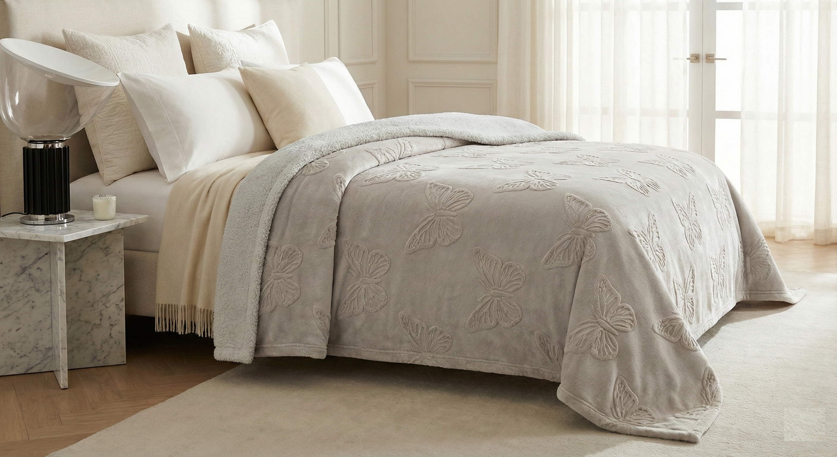 Cobija Premium Sueños De Mariposas