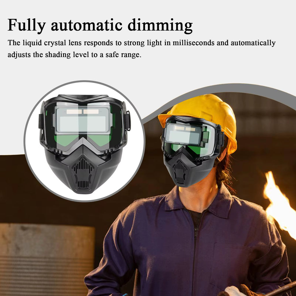 Head-Mounted Professional Automatic Welding Mask Goggles Light Filter Anti-Glare Welding Helmet Equipments Protective Mask